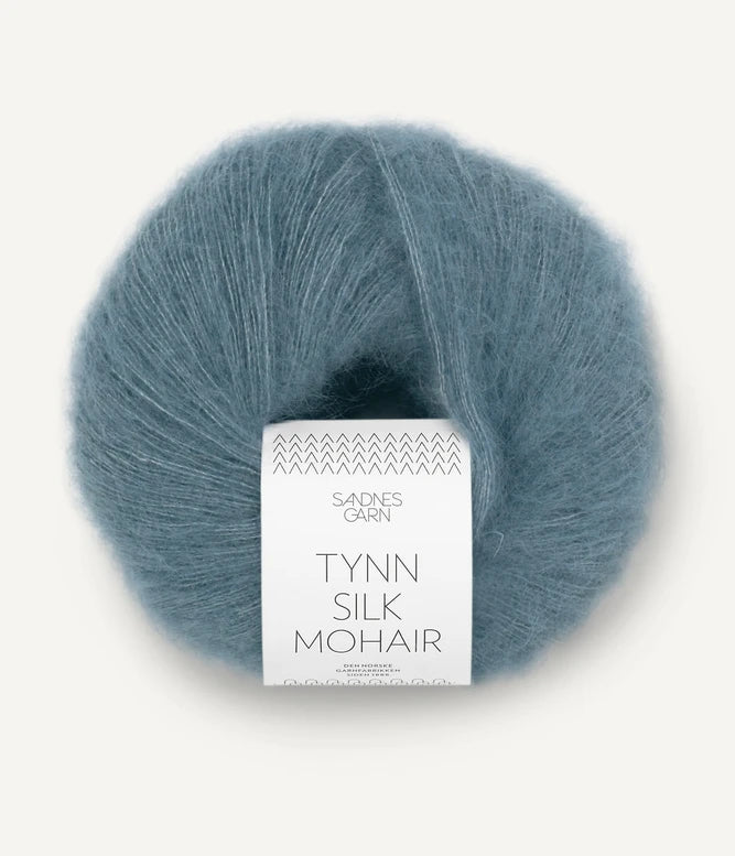 Sandnes Tynn Silk Mohair Isblå 6552