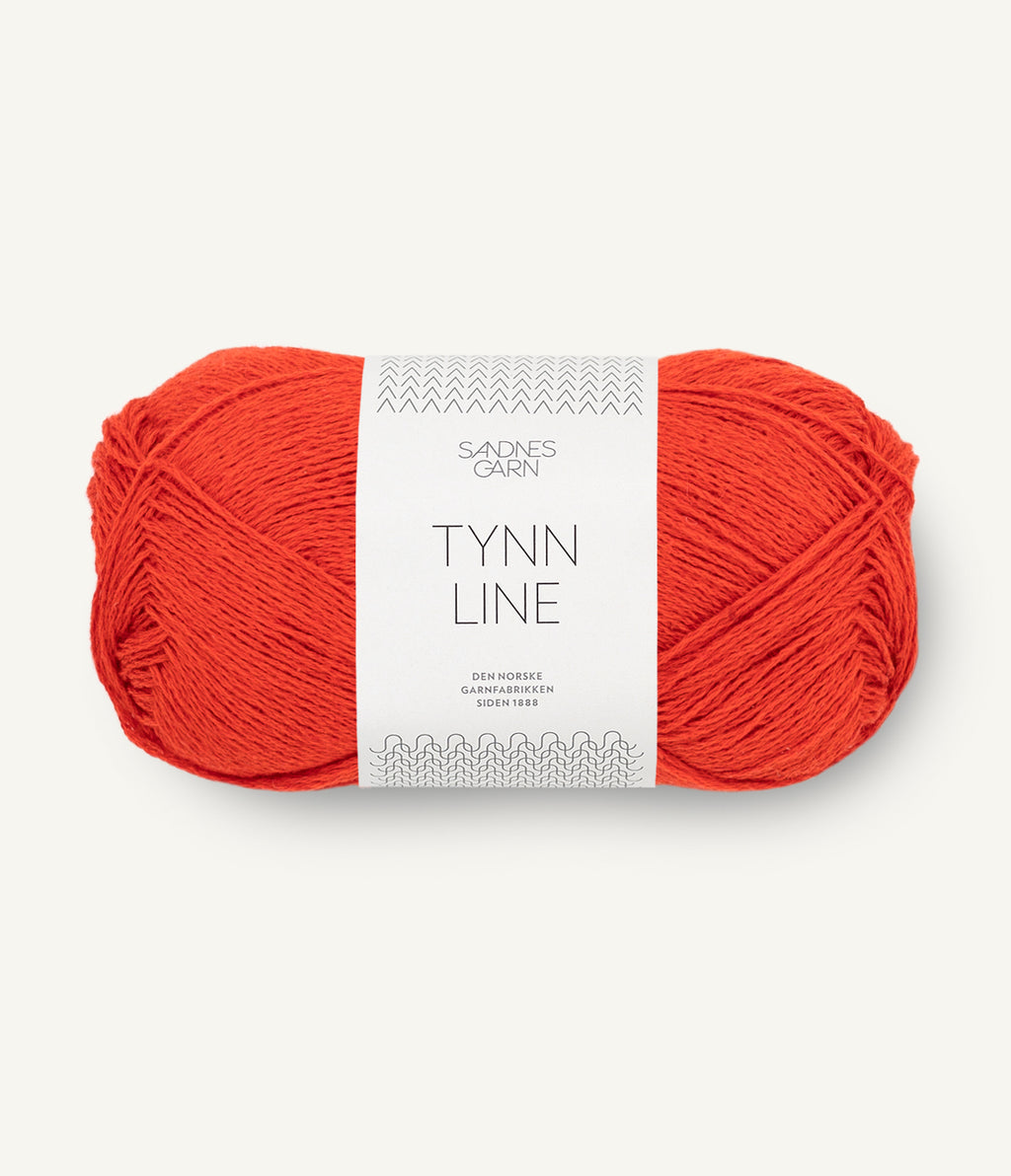 Sandnes Tynn Line Garn Spicy Orange 3819