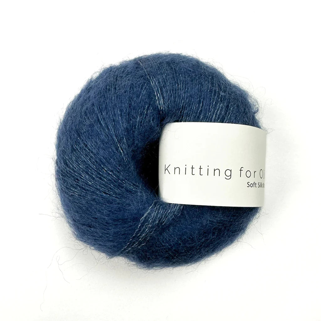Knitting For Olive Soft Silk Mohair Blåmejse