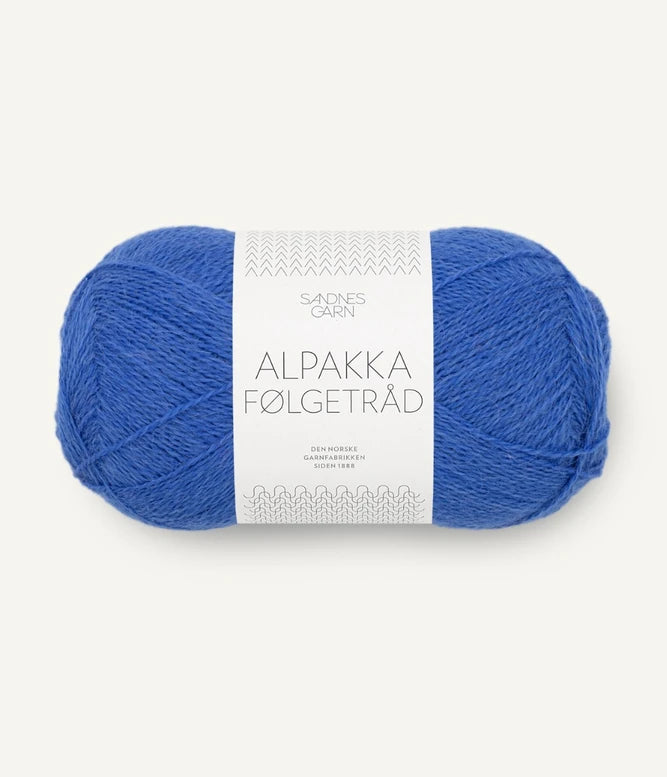 Sandnes Alpakka Følgetråd Dazzling Blue 5845