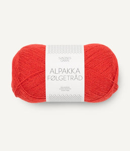 Sandnes Alpakka Følgetråd Scarlet Red 4018