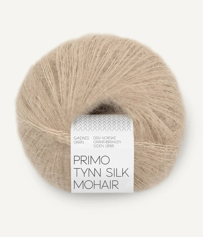 Sandnes Primo Tynn Silk Mohair Lys beige 3021