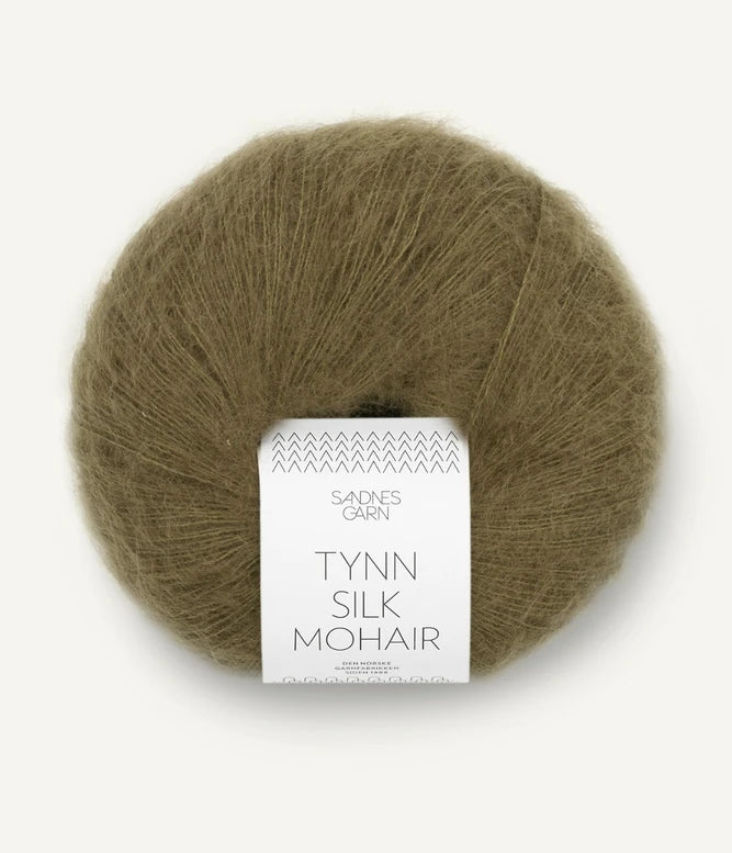 Sandnes Tynn Silk Mohair Dark Olive 9873