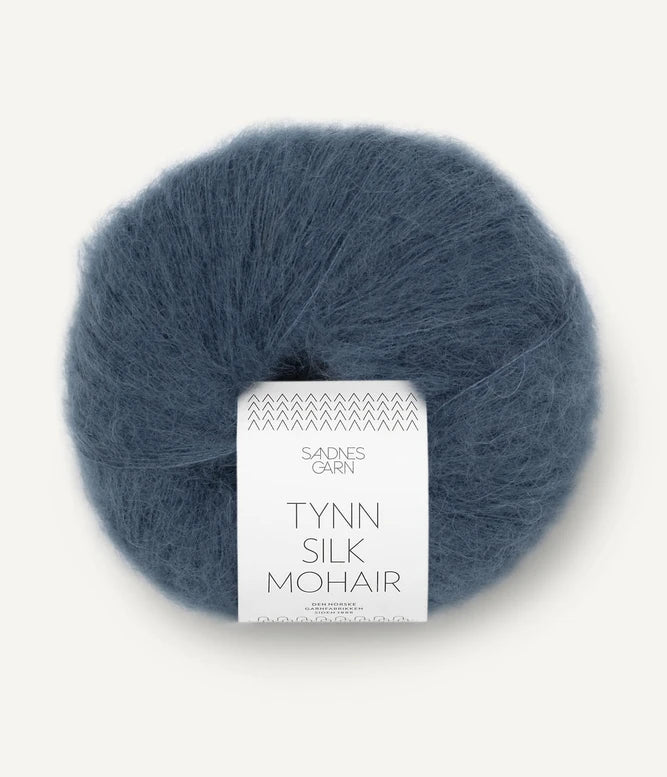 Sandnes Tynn Silk Mohair Dyb Blå 6081