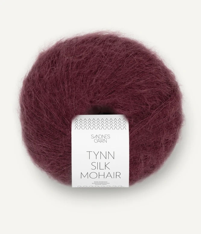 Sandnes Tynn Silk Mohair Dyp Burgunder 4372