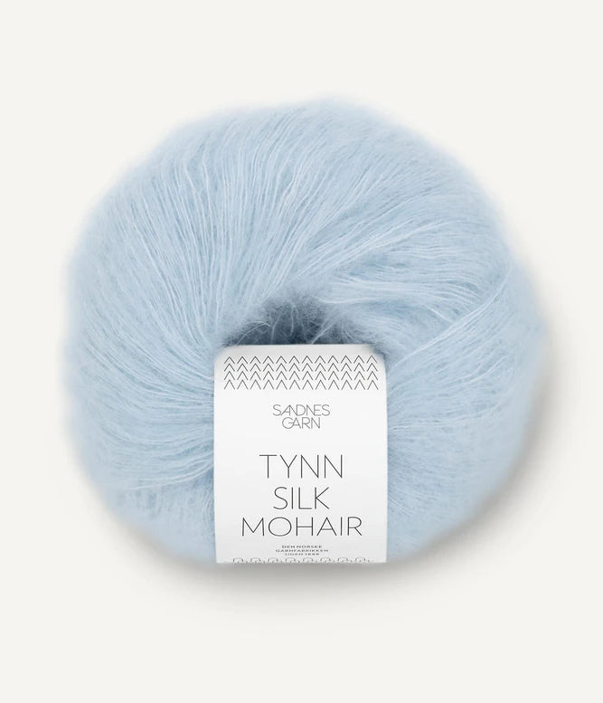 Sandnes Tynn Silk Mohair Lys Blå 6012