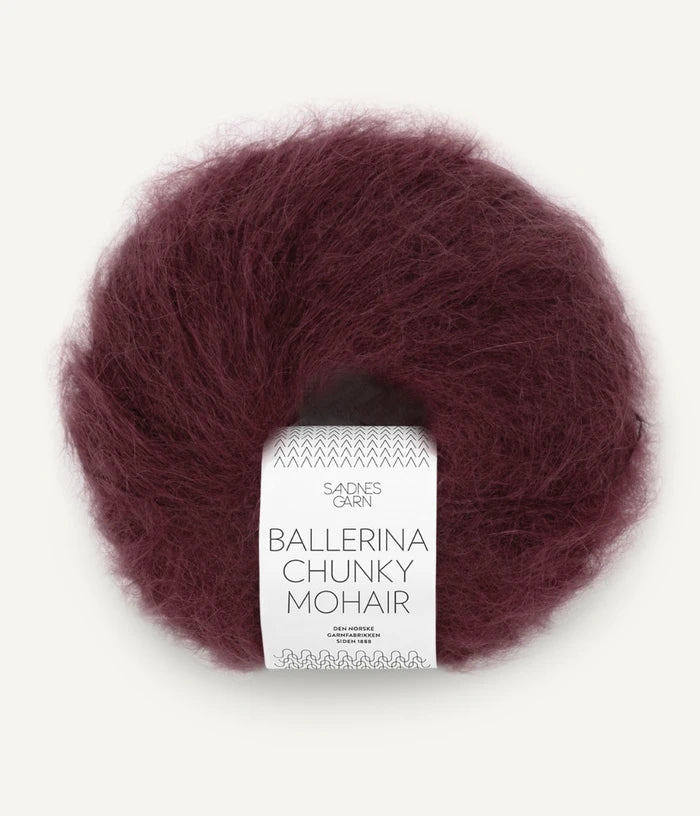 Sandnes Ballerina Chunky Mohair Dyp Burgunder 4372