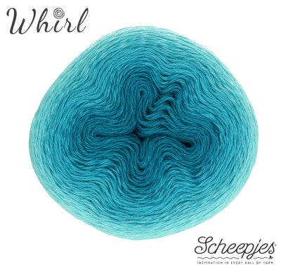 Scheepjes Whirl The Ombré Collection 559 Turquoise Turntable garn
