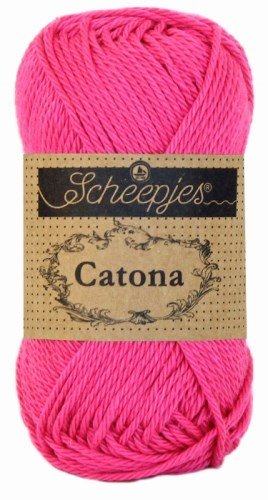 Scheepjes Catona 114 Shocking Pink garn