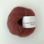 Knitting For Olive Soft Silk Mohair Støvet Skovbær garn