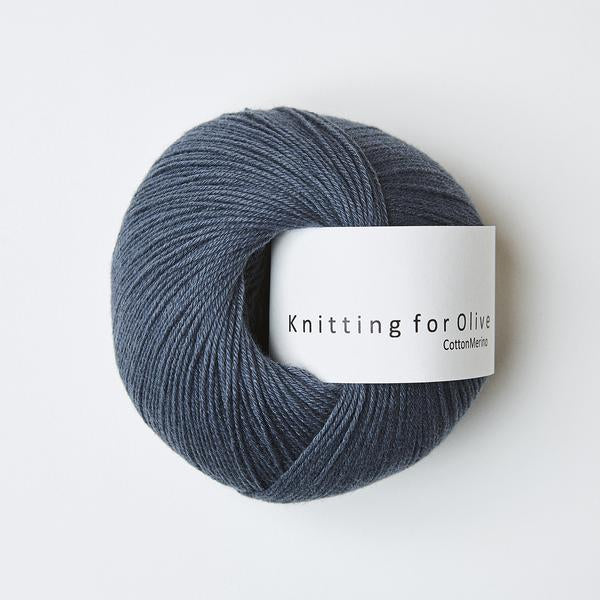 Knitting for Olive Cottonmerino Støvet Blåhval garn