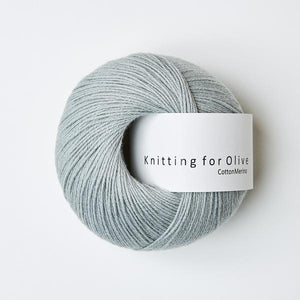 Knitting for Olive Cottonmerino Støvet Mintgrøn garn