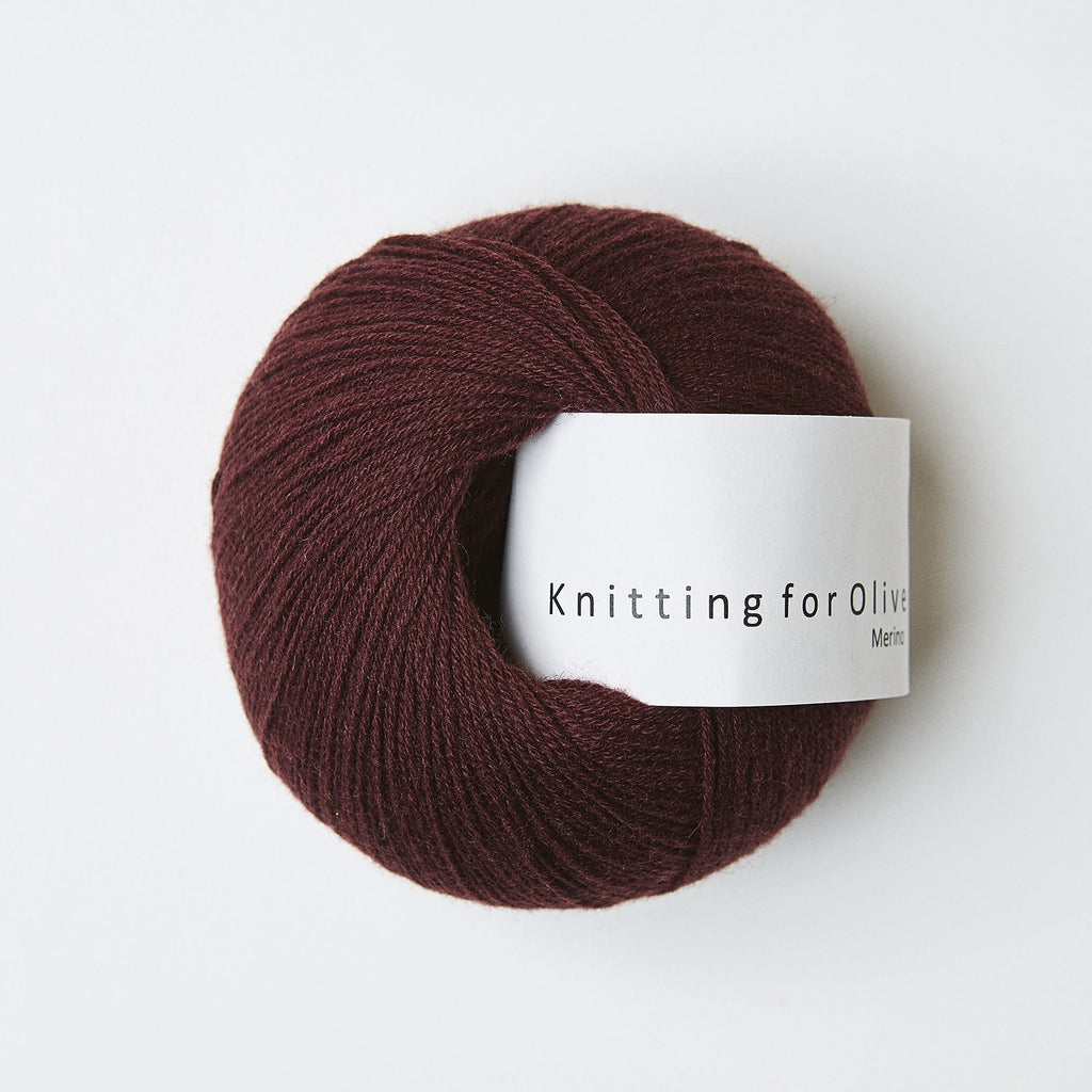Knitting for Olive Merino Bordeaux garn