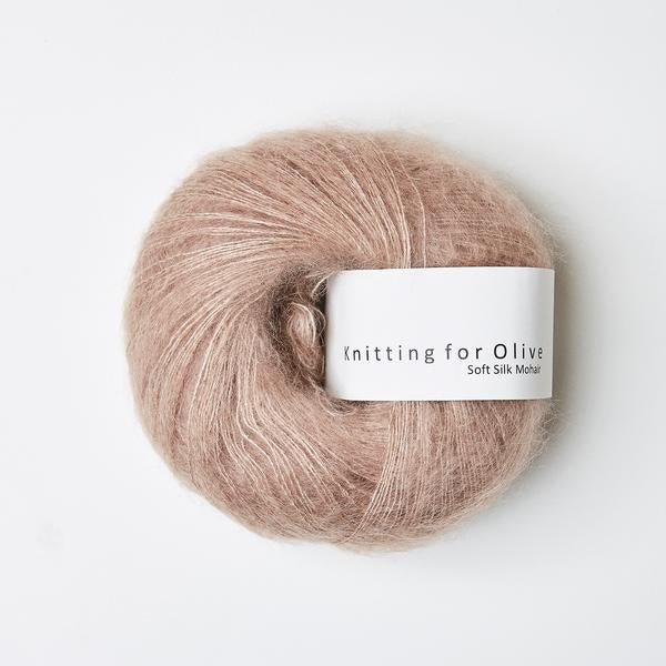 Knitting For Olive Soft Silk Mohair Rosa Ler garn