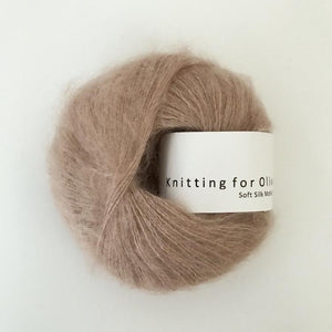Knitting For Olive Soft Silk Mohair Champignonrosa garn