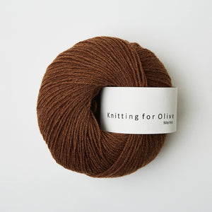Knitting for Olive Merino Mørk Cognac garn