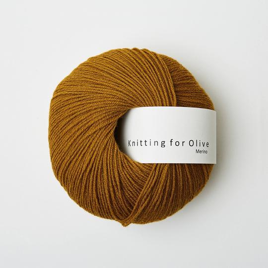 Knitting for Olive Merino Mørk Okker garn