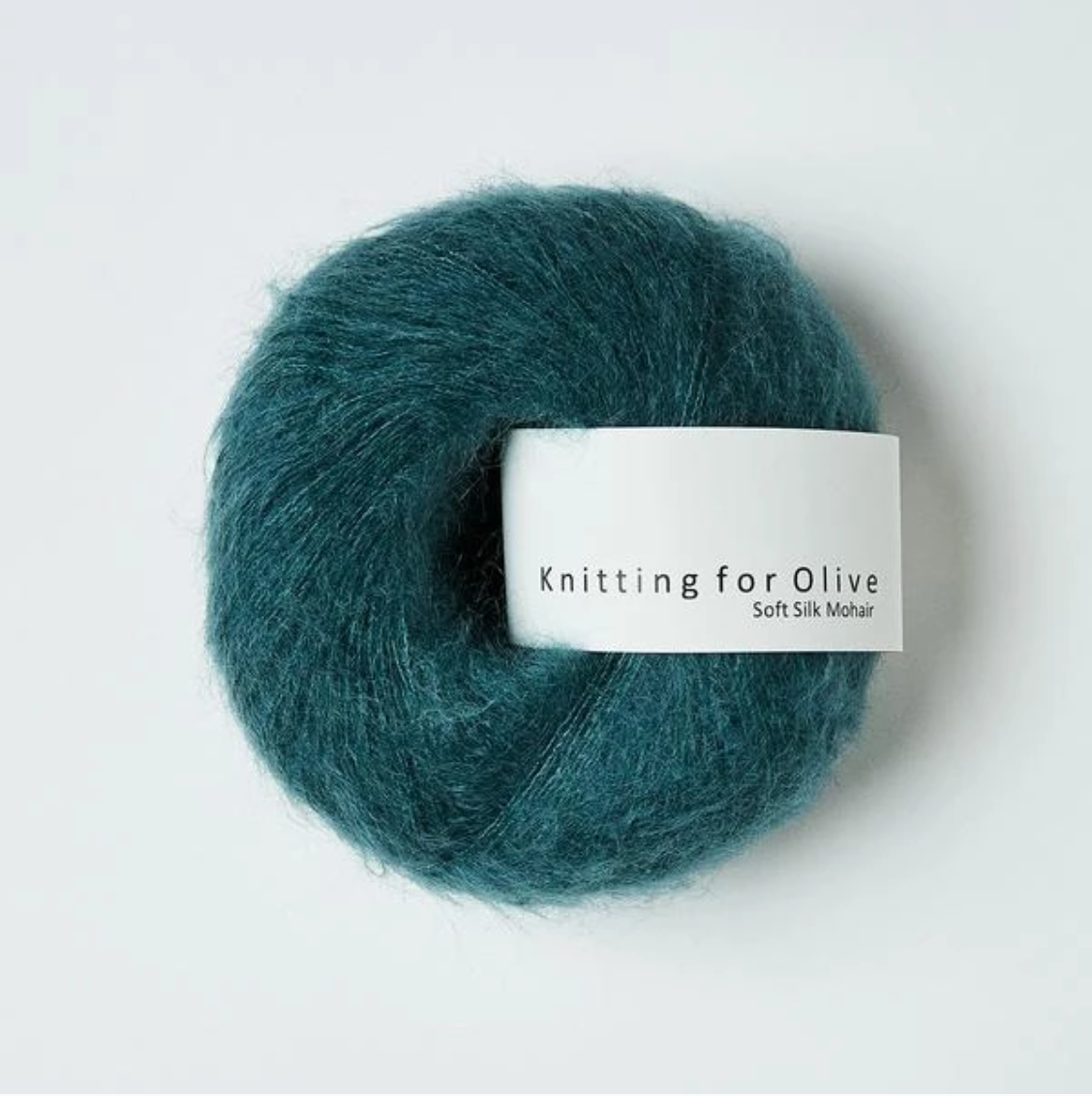 Knitting for Olive Soft Silk Mohair Petroleumsgrøn Garngalore.dk