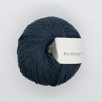 Knitting for Olive Garn Pure Silk Dyb Petroleumsblå
