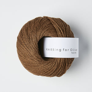 Knitting for Olive Pure Silk Mørk Cognac
