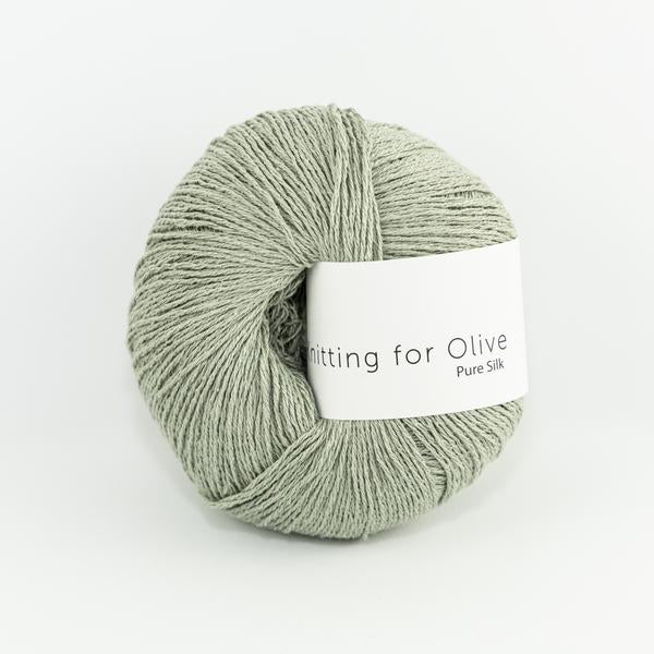 Knitting for Olive Pure Silk Støvet Artiskok