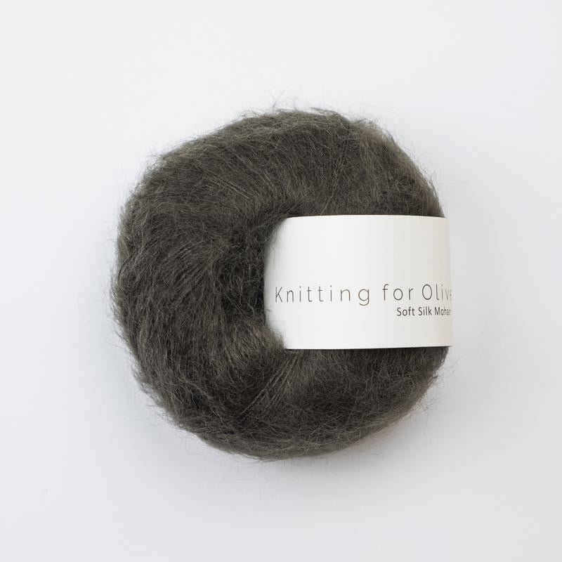 Knitting For Olive Soft Silk Mohair Brun Bjørn