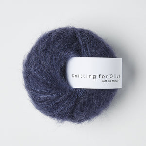 Knitting For Olive Soft Silk Mohair Mørkeblå