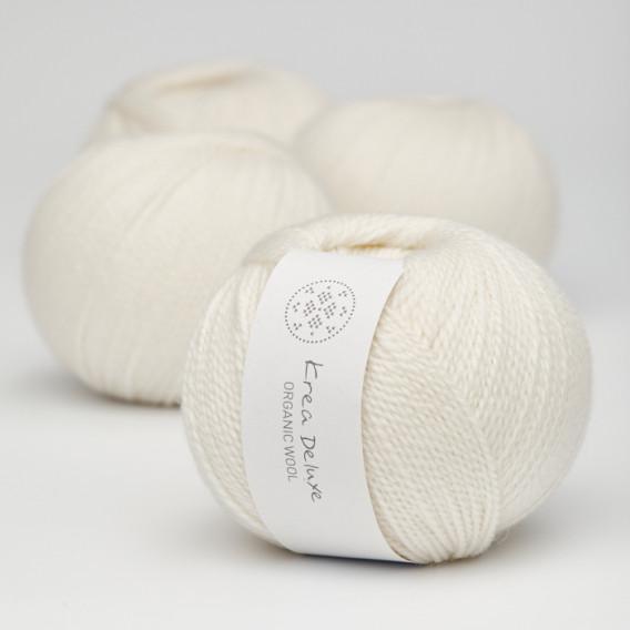 Krea Deluxe Organic Wool 1 Naturhvid 01
