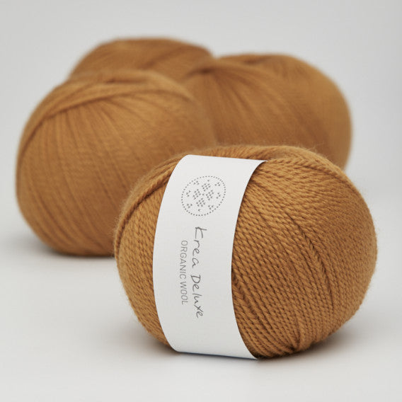 Krea Deluxe Organic Wool 1 Karrygul 09 garn