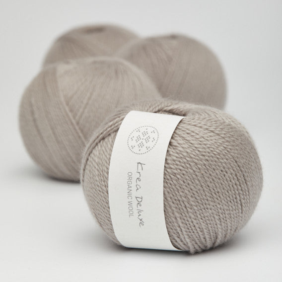 Krea Deluxe Organic Wool 1 Varm grå 19 garn