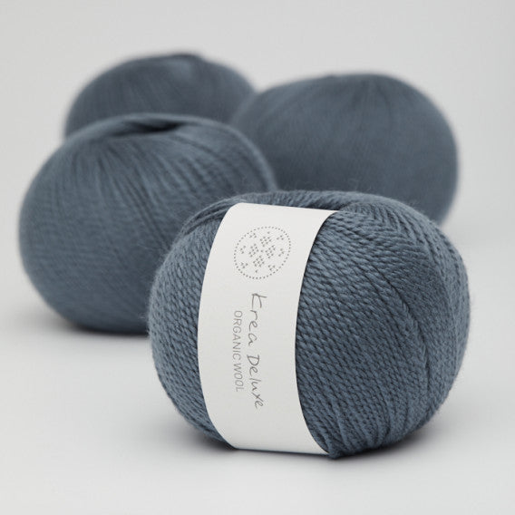 Krea Deluxe Organic Wool 1 Mørkeblå 26 garn