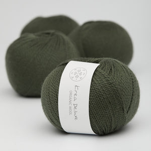 Krea Deluxe Organic Wool 1 Mørkegrøn 36 garn