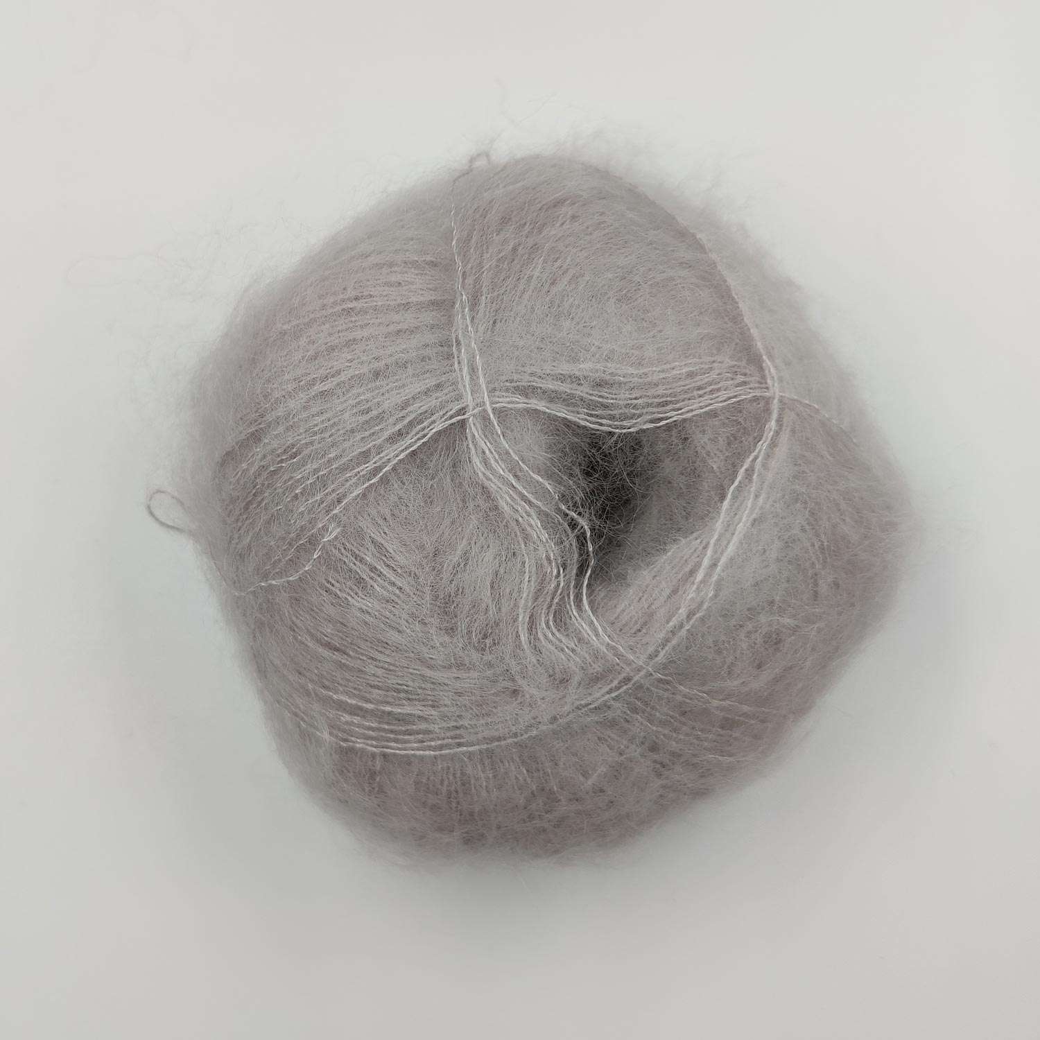 Mohair by Canard Brushed Lace Silk Mohair Sølvgrå 3079