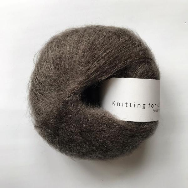 Knitting For Olive Soft Silk Mohair Mørk Elg garn