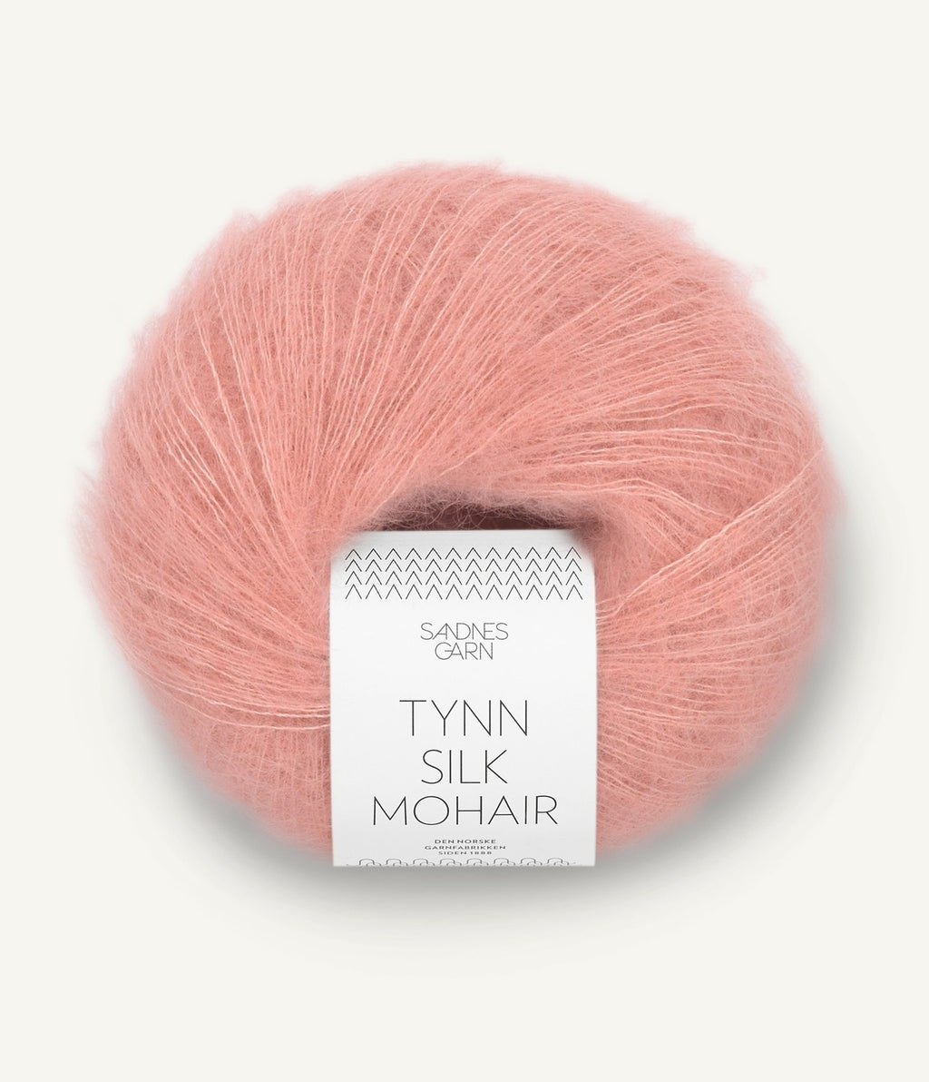 Sandnes Tynn Silk Mohair Ferskenblomst 4033