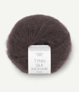Sandnes Tynn Silk Mohair Mørk Sjokolade 3880