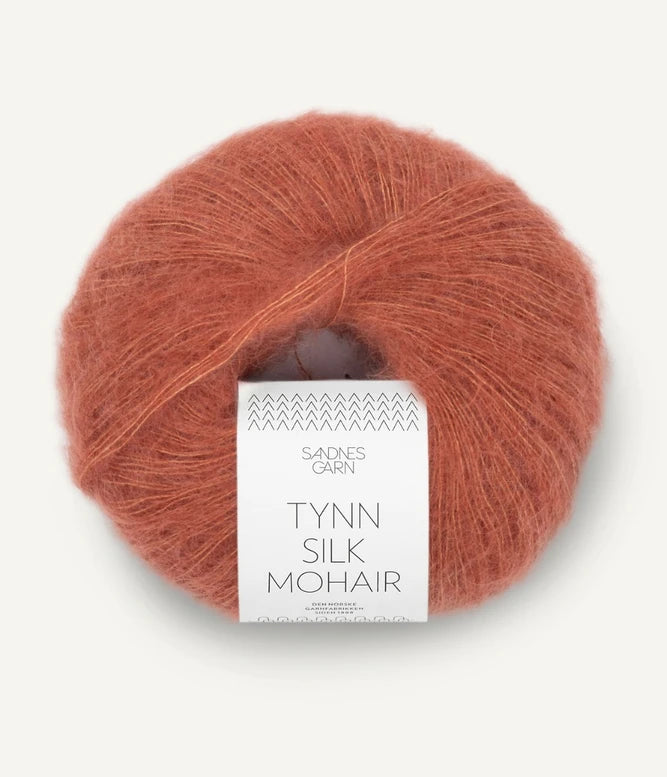 Sandnes Tynn Silk Mohair Lys Kobberbrun 3535